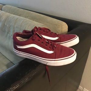 Vans shoes - maroon size 7 1/2